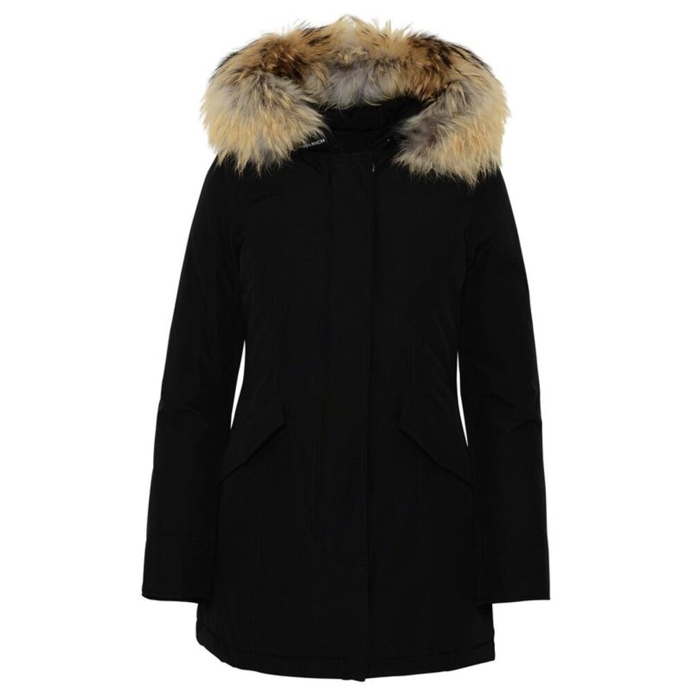 Woolrich John Rich & Bros Artic Black Cotton Blend Parka Women